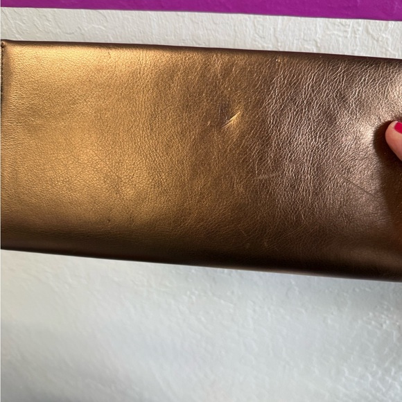 Calvin Klein Metallic Bronze Clutch - Picture 7 of 16